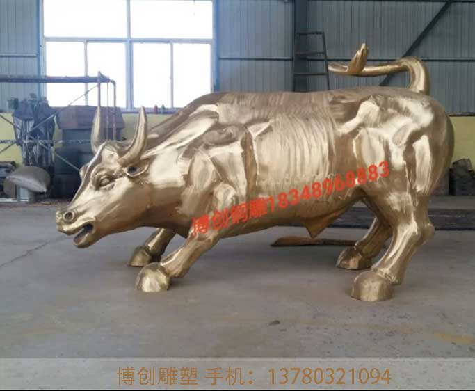 銅牛雕塑實拍圖