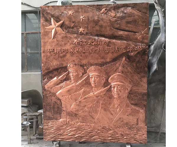 人物浮雕-江北消防